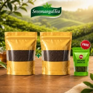 2KG Tea Gold Extra Premium Combo + 100g Organic Green Tea Free - Sreemangal Tea